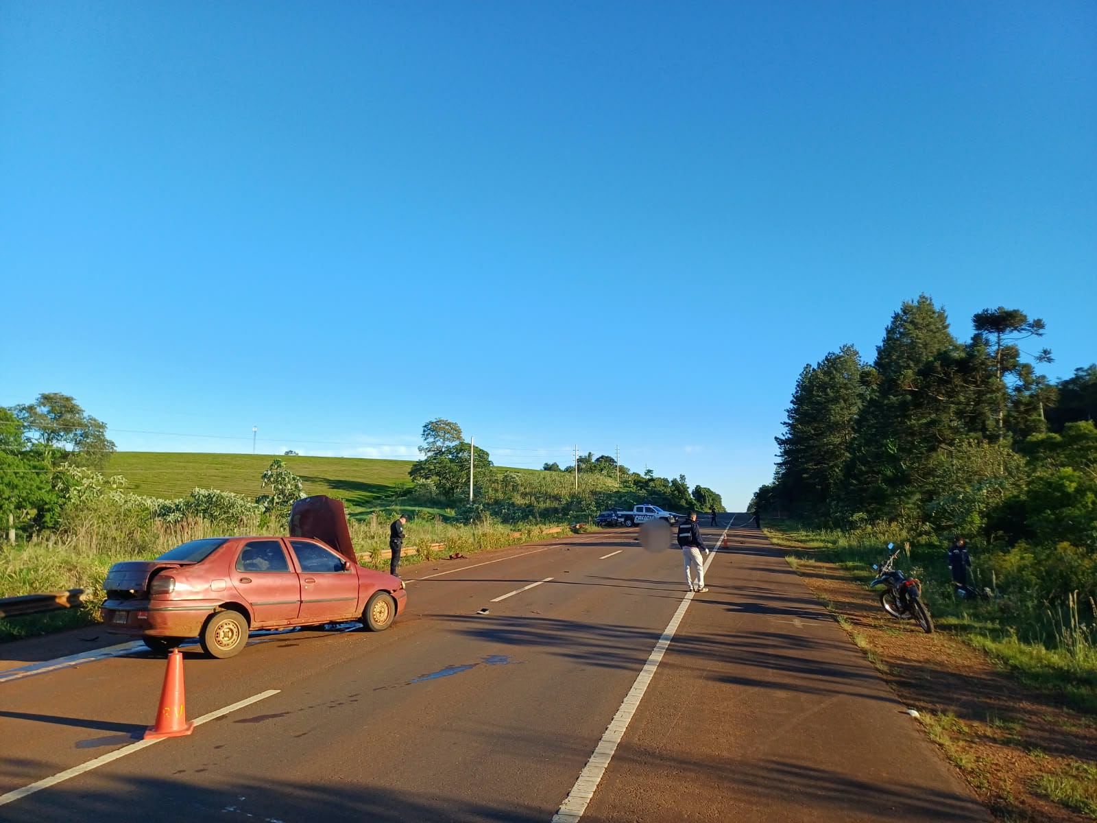 Un motociclista de 18 años murió tras un choque con un automóvil sobre la ruta 14 en Fracrán 2